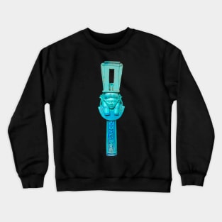 Egyptian Faience Sistrum Crewneck Sweatshirt